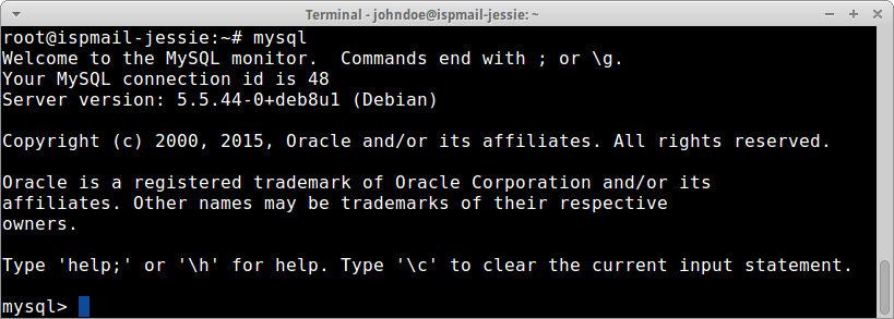 ispmail-jessie-install-packages-mysql-root-connection