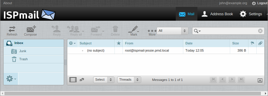 ispmail-jessie-roundcube-john-inbox